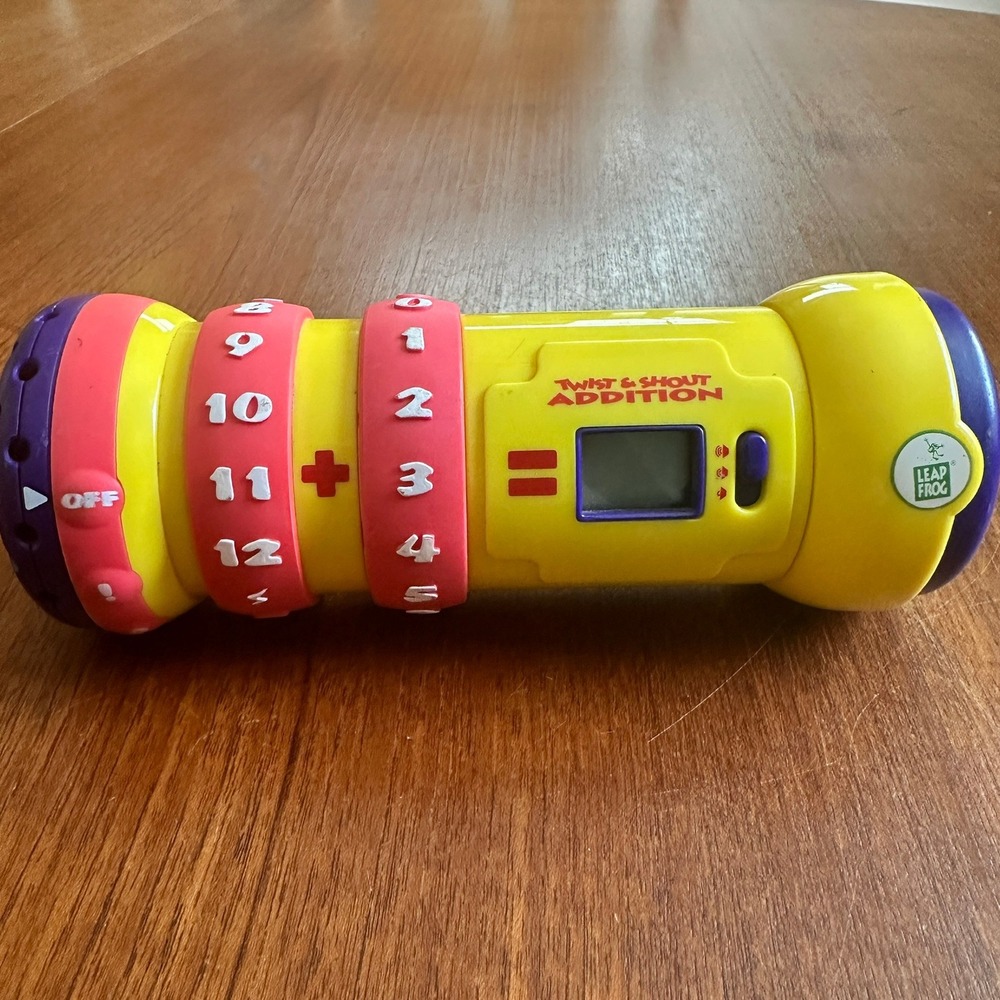 Vintage LeapFrog Twist & Shout Addition Electronic Math Learning Toy 2001 WORKS - Picture 2 of 4